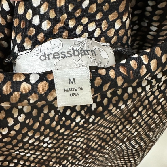 DRESSBARN Jersey Yoga Waistband Skirt Women's Sz. Medium in Brown/Black/Cream - Picture 4 of 9